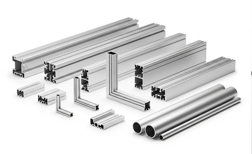 Assorted aluminium extrusion profiles